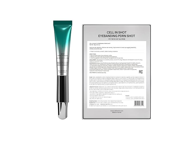 Eyebanding PDRN Shot – Under Eye Area Firming and Wrinkle Care Cream for Elasticity and Hydration, with Massage Applicator, 0.52 fl.oz (15ml)