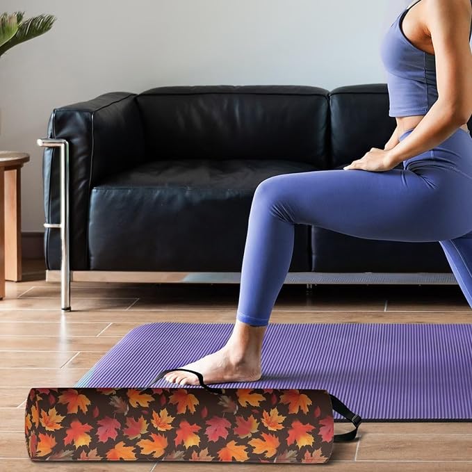 Yoga Mat Bag with Adjustable Shoulder Strap and Handle Zipper, 30in Wide x 6.3in Diameter for Yoga Mat Storage