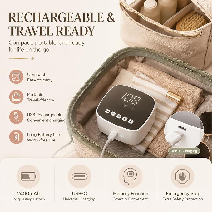Electric Enema Kit with Dual Nozzles, 100-Level Pressure Control, Coffee Enema & Colon Cleansing System for Women Men, Peri Bottle Postpartum Alternative,LCD Display,Rechargeable External Water Supply