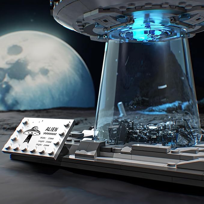 Space UFO Spaceship Building Sets, Galaxy Interstellar Spaceship Sets,Collection Creative Star Spaceship Building Kit for Animation Fans,for Boys and Gril Age 8-12