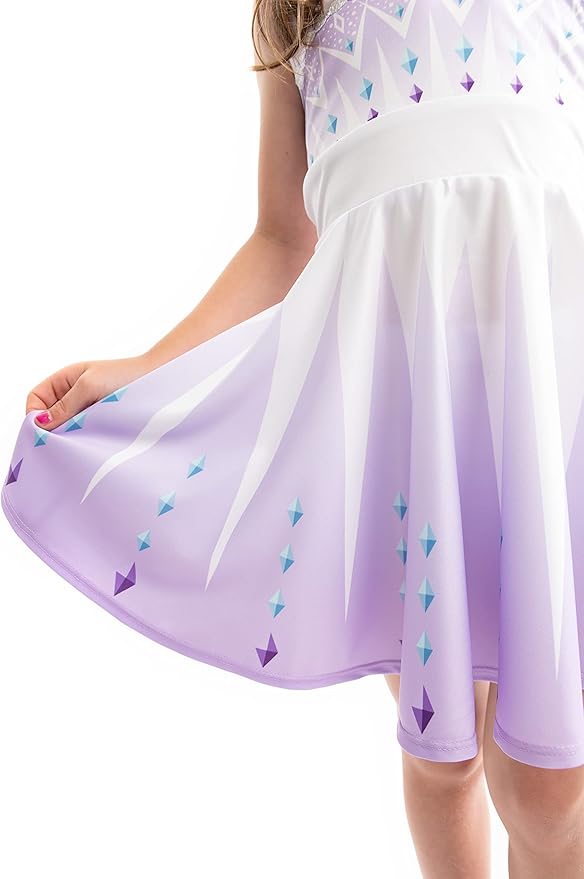 Little Adventures Ice Coronation Princess Twirl Dress - Machine Washable Girls Child Pretend Play and Party Outfit No Glitter