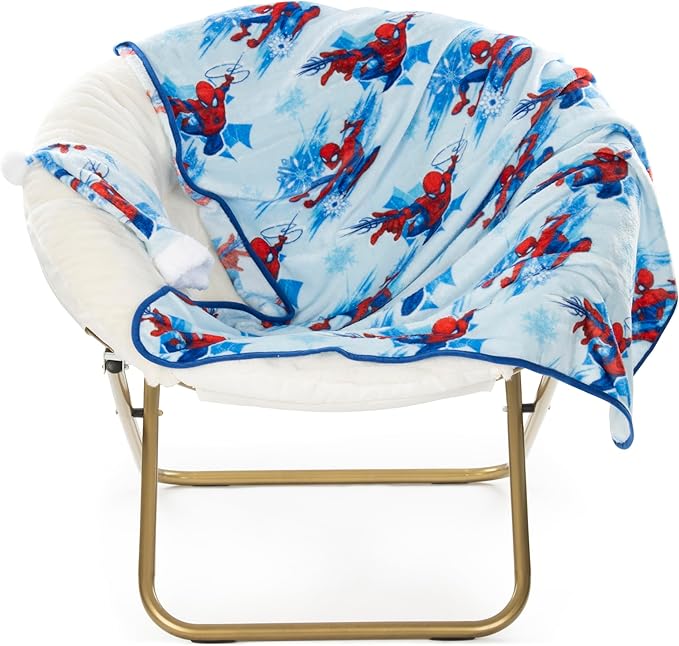 Jay Franco Santa Hat and Throw Set – 2-Piece 17" Inch Holiday Hat and 40" x 50" Inch Ultra-Soft Plush Fleece Blanket Gift Set