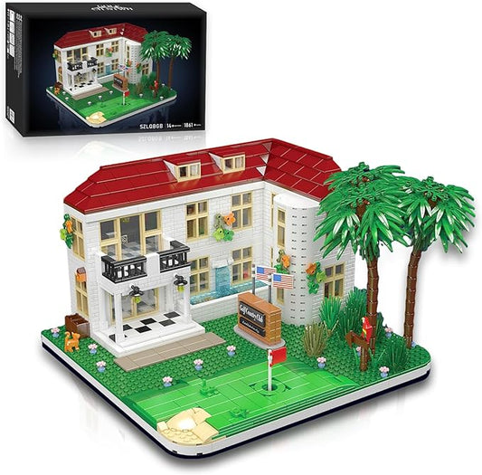 Golf Country Club Toy Building Set for Adults Compatible with Lego Golf - Architecture Building House Collection Kit 1860 Pcs for Adults & Teen & Golf Lovers