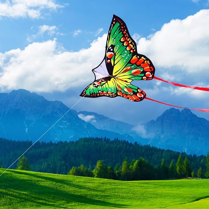 HONBO Butterfly Kites for Kids & Adults, Easy to Fly for Beginners, Each Kite with 300ft Line Handle,Beginner Kite for Kids Ages 4-8,Beach Kites for Outdoor Activities & Family Trip