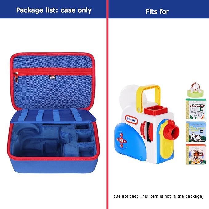 FBLFOBELI Hard Case Compatible with Little Tikes Story Dream Machine Books Starter Set, Toys Storage Case with Handle for Storytime Audio Play for Little Tikes Character Collection