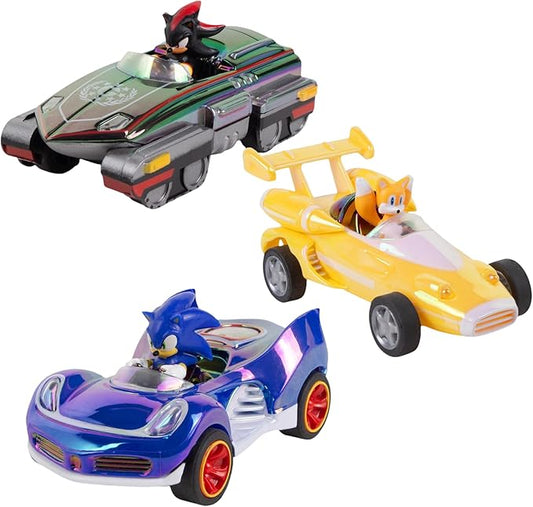 NKOK Special Edition! Sonic, Shadow and Tails Pullback (3-Pack) - Sonic & All-Stars Racing Transformed (electroplated)