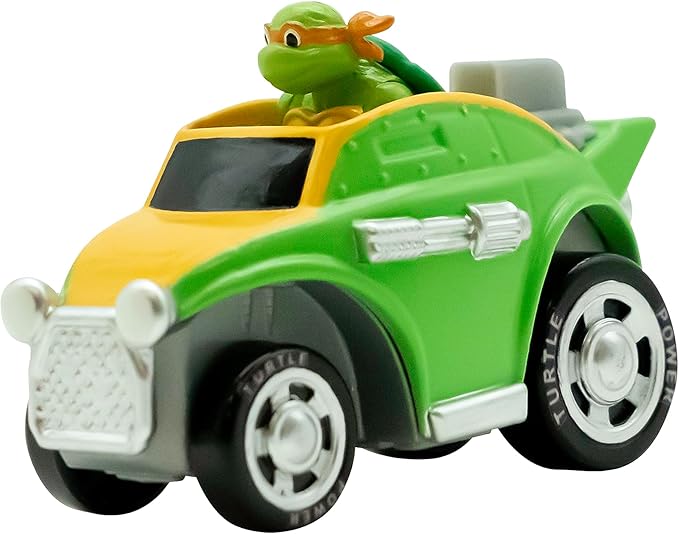 Teenage Mutant Ninja Turtles, 1:64th Diecast Shell Riders Set, Classic Styling, Leo, Raph, Donatello, and Mikey, Ages 3+