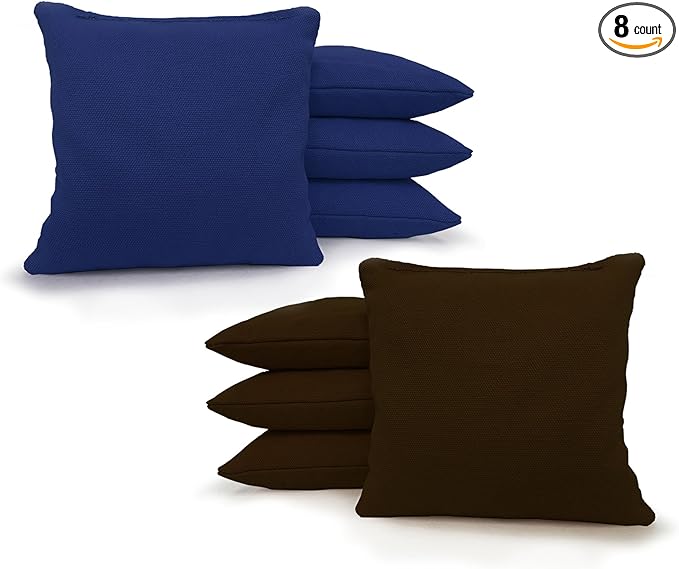 Tailgating Pros Regulation Cornhole Bags - Set of 8 - Corn Filled & Handmade 25+ Color Options