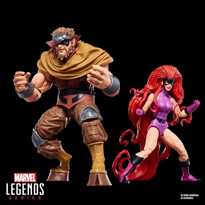 Marvel Legends Series Inhumans Medusa & Gorgon Two-Pack, 2 Fantastic Four Comics-Inspired Collectible 6-Inch Scale Action Figures