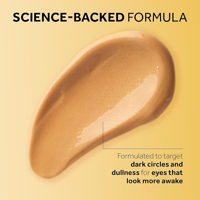 No7 Radiance+ Roll & Glow Eye Cream - Reviving & Illuminating Under Eye Roller - Color Correcting Vitamin C + Caffeine Cream for Dark Circles, Puffiness & Dullness (15ml)