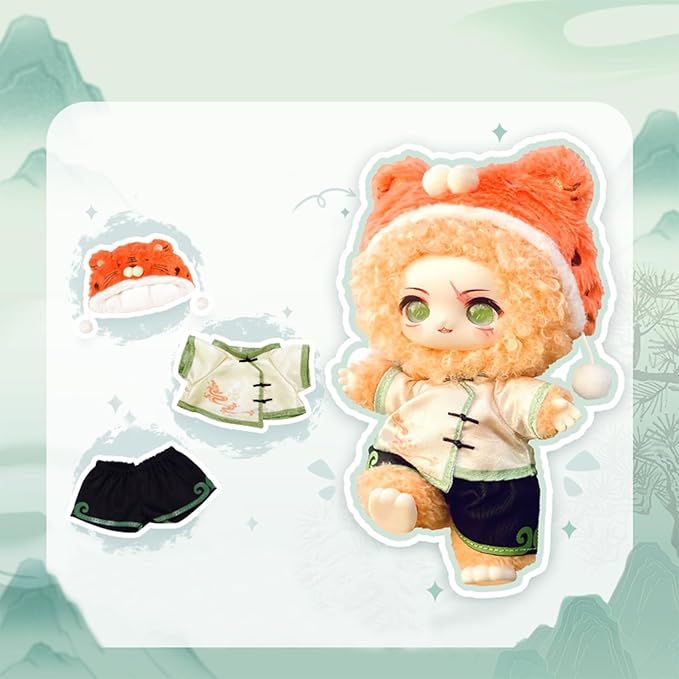 CALEMBOU Plush Doll Blind Box, Nagi Mountain and River Romance Series Mystery Blind Figure, Kawaii 1 of 6 Possible Collectibe Vinyl Plush Toys Birthday Gifts (Mountain and River Romance Series)