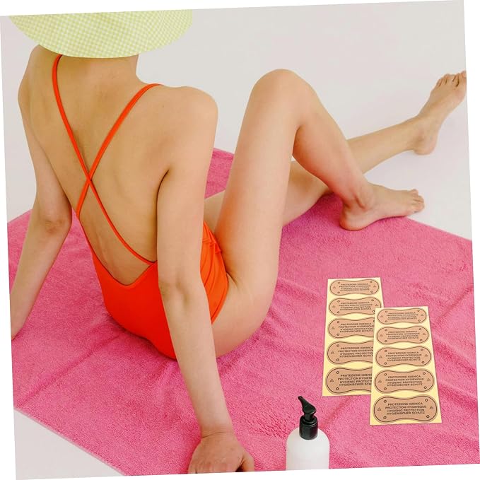 Healeved 100pcs Underwear Liners Stickers for Swimsuits and Soft and Breathable Adhesive Panty Liner Stickers Comfortable and Secure Fit for Women Easy to Apply Skin Friendly