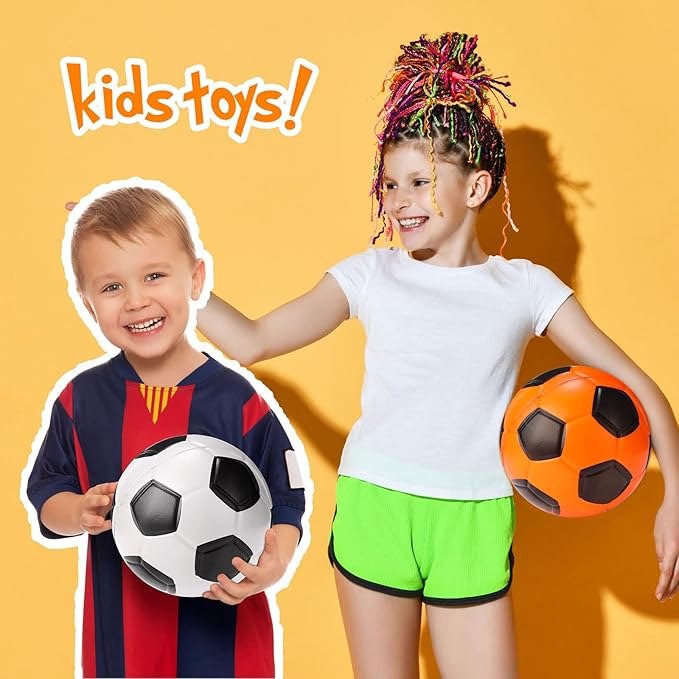 Jerify 4 Pcs Sports Foam Soccer Ball 6.5 Inch Soft Soccer Foam Ball for Kids Teens Adults Indoor Practice and Backyard Play Beach Swimming Pool Mini Sport Sensory Stress Gift