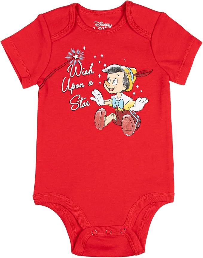 Disney Baby 5 Pack Bodysuits Newborn to Infant Sizes (Newborn - 24 Months)