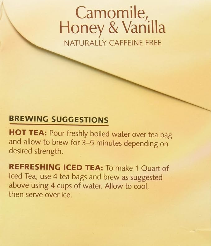 Twinings Herbal Tea Chamomile Honey and Vanilla - 20 Tea Bags (Pack of 2)