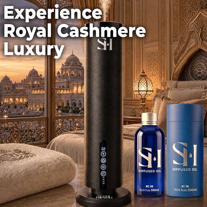 Royal Cashmere RC Hotel 5-Star RC05 Hotel Scent Diffuser Oil | 2 Pack of 10.14 Fl Oz (300ml) - Waterless Diffuser Oil Refill & Highly Concentrated Fragrance Oil, Diffuser Oil Scents Luxury
