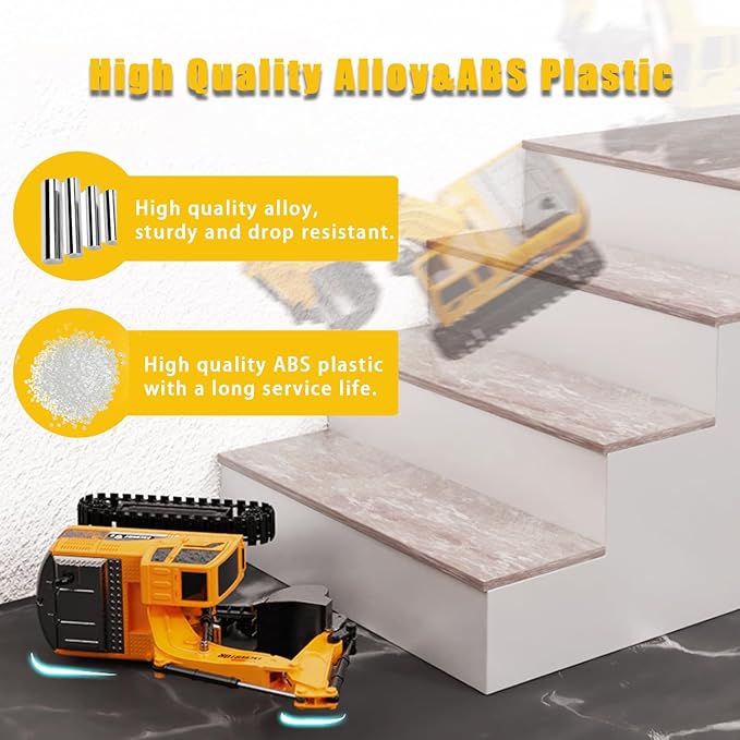 Remote Control Excavator,Toy Digger Remote Control Digger Excavator Toys,Engineering Sand Digger Construction Vehicle Toy RC Excavator Toy Cars for Kids