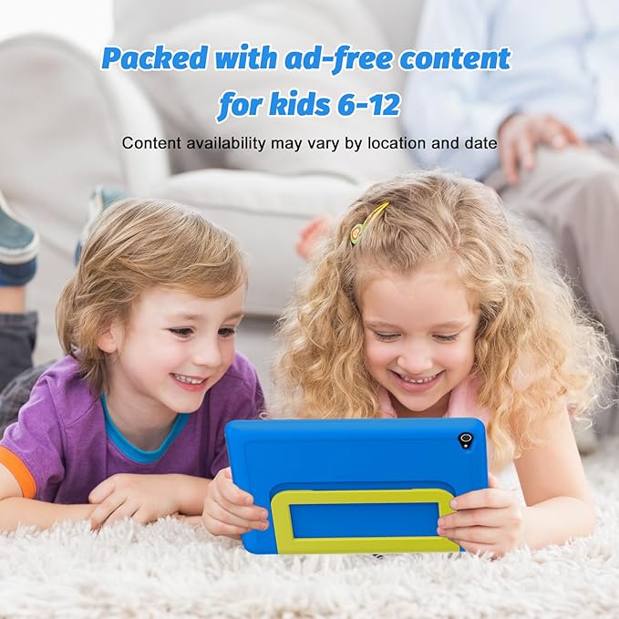 Kids Tablet, Android 15 Tablet for Kids 10 inch Octa-Core with Case, 64GB 1TB TF Card Expandable for Toddler Children, Parental Control, Dual Camera, WiFi,Gift
