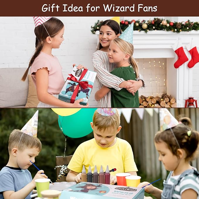Magic Wizard Wand Making Kit DIY Craft Set for Kids Adult Birthday Party Gift Make Your Own 16 Wands (45-Piece)