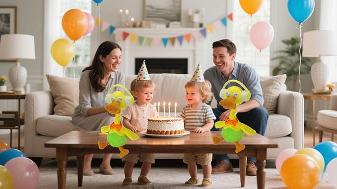 Ducks That can Sing with Music, Repeat, Plush Toys, Children's Gift Ducks,Adorable Interactive Duck Toy