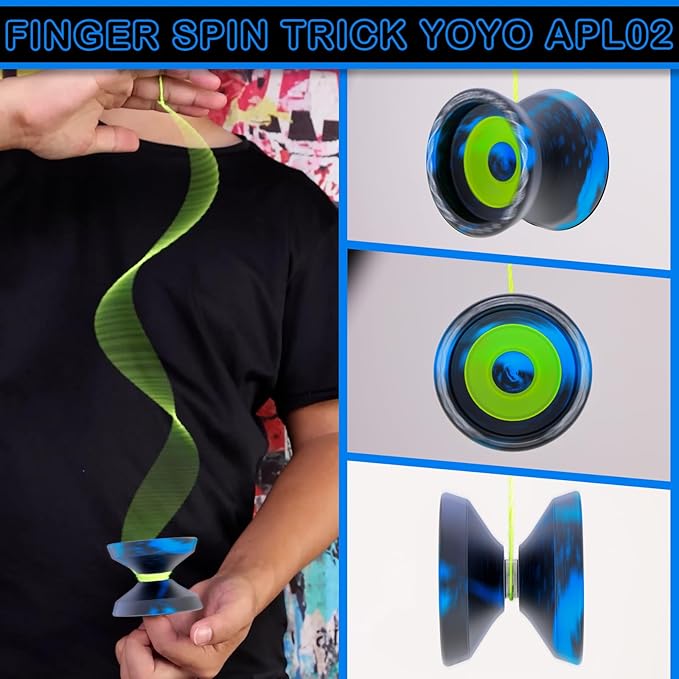 WATIEOBOO Professional Responsive Yoyo for Beginners & Adults - Durable, Extended Spin Time with Glove & 10 Replacement Strings