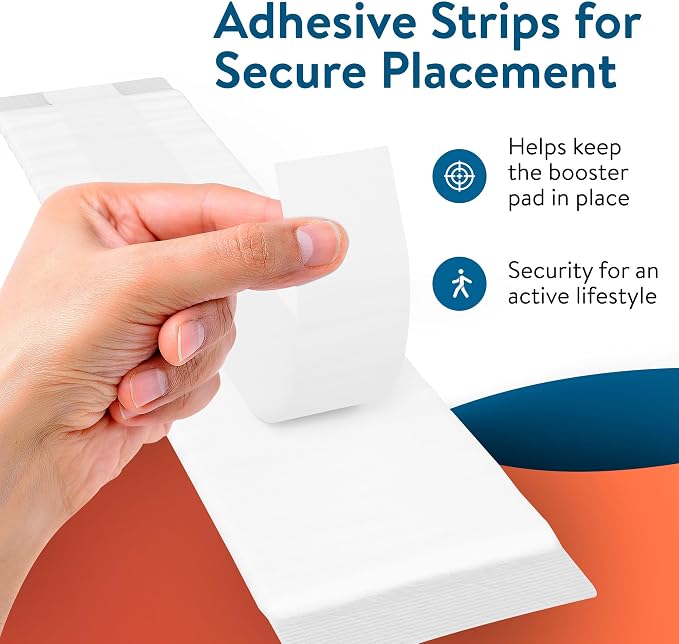 Inspire Incontinence Booster Pads Super Absorbent Absorbs Over 5 Cups! | Incontinence Pad Insert Liner Women and Men | Diaper Pads Inserts for Adult Diapers Overnight