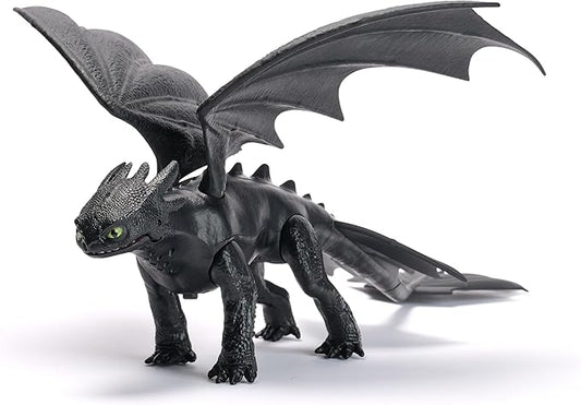 DreamWorks Dragons, Battle Dragons, Plasma Sounds Night Fury, 13” Action Figure, Kids Toys for Boys & Girls Ages 4 and up