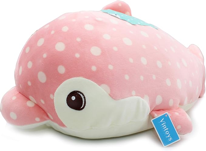 Very Soft Pink Dolphin Big Hugging Pillow Plush Doll Fish Plush Toy Stuffed Animals 23.5"