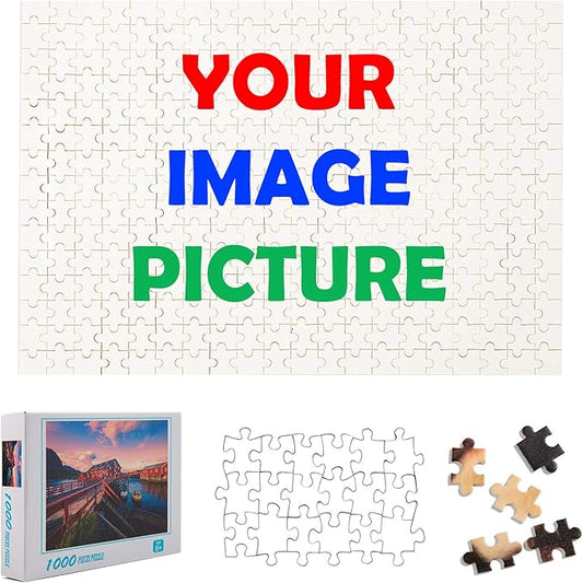 Custom Puzzle from Photo Custom Jigsaw Puzzle Unique Birthday Present Suitable for Children Family and Friends Personalized Puzzle-Multi Size (300piece-Wooden)