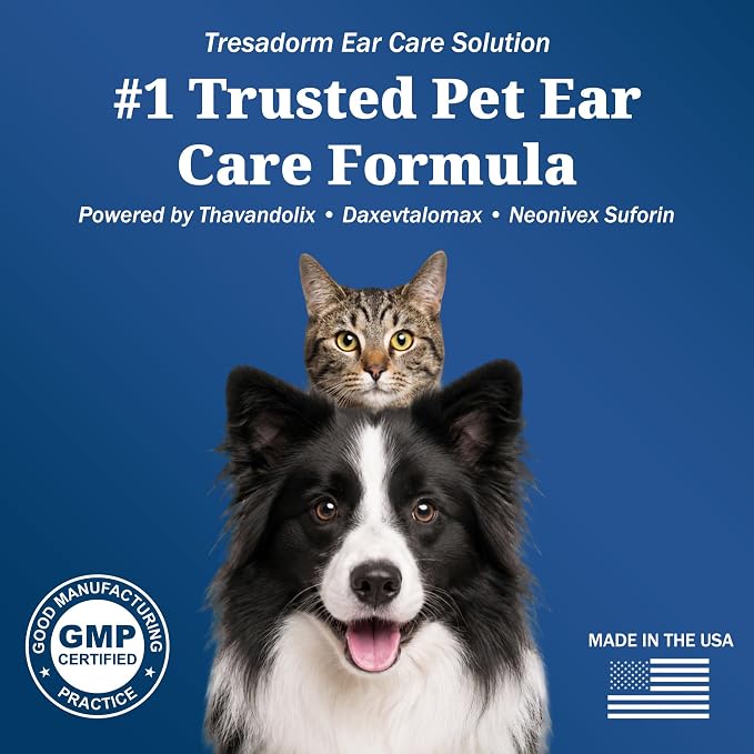 Yeast Infection Treatment for Dogs, Dog Ear Infection Treatment, Ear Drops for Dogs & Cats, Helps Relieve Ear Redness, Itching, Irritation & Discomfort, Easy Dropper Application, 0.51 fl oz (15 mL)