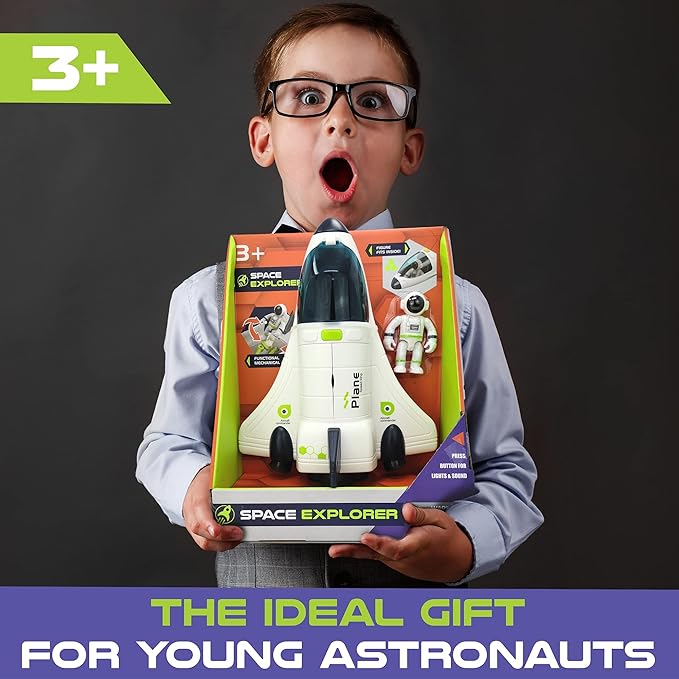 Space Shuttle Toy | Rocket Ship with Astronaut | Space Toys for Kids 3 5