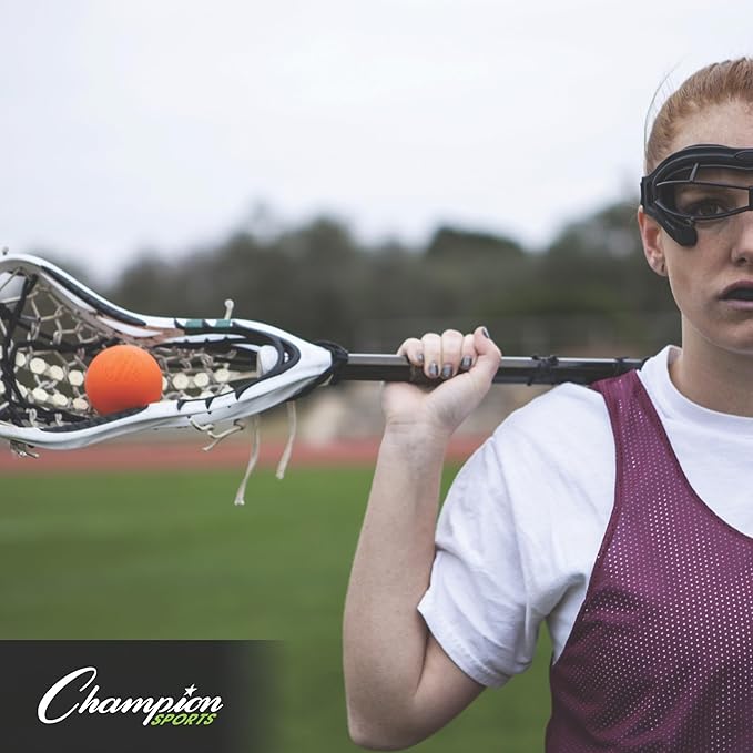 Champion Sports Lacrosse Balls – Official Size SEI Certified, Multi-Color Packs of 3, 6, or 12 for Practice & Games