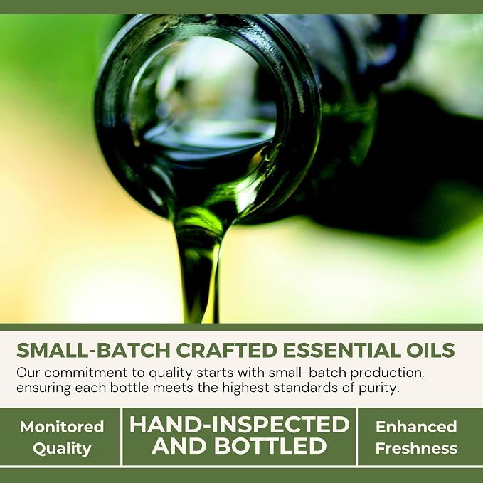H.E.A.L.'s Frosted Fire Essential Oil Blend 1oz – Wintergreen, Basil, Marjoram, Peppermint, Sage, Chamomile, Lavender Blend for Diffusers
