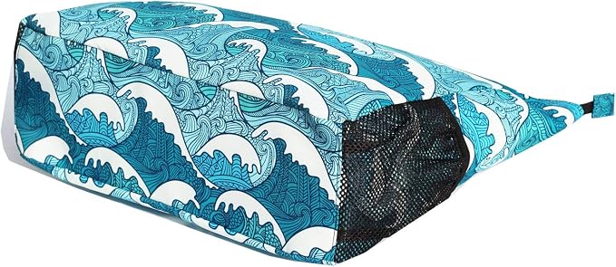 ESVAN LARGE BEACH BAG Water Resistant Lightweight 20 inch Women Oversize Tote Bag for Gym Beach Travel Pool Yoga Nurse