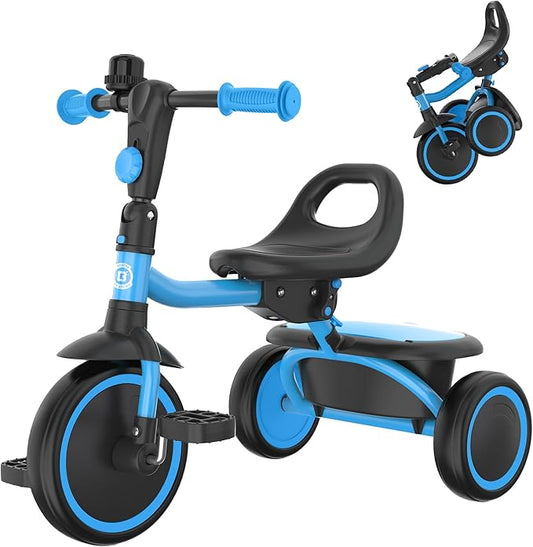 besrey Kids Tricycles Age 18 Month to 5 Years, Toddler Tricycle Kids Trikes Tricycle, Gift Toddler Tricycles for 2-5 Year Olds, Gift & Toys for Boy & Girl, Trikes for Toddlers, Light Blue