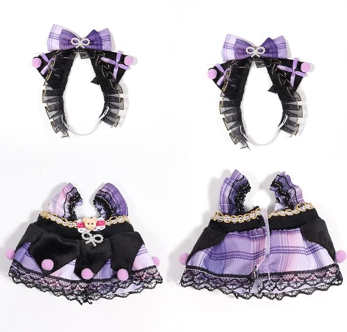 AICase for 17cm Doll Clothes/Outfit,Clothes Set for 17cm Doll,3 Piece Set Hat Clothing, Boys and Girls Stylish Adorable Dolls Clothes Accessories_02