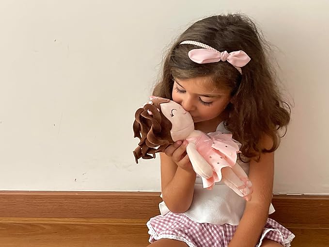 Gloveleya Personalized Name Ballerina Doll – Custom Plush Ballet Girl Doll 13", Unique Gift for Baby Shower, Birthday, Christmas & Holiday Keepsake for Toddlers and Little Girls
