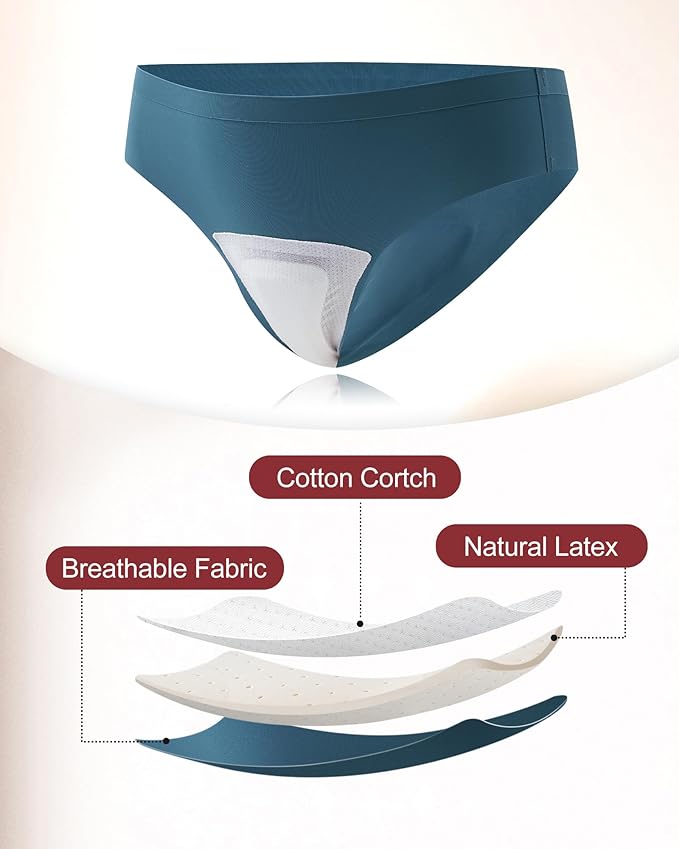 LEVAO Seamless Thongs for Women Invisible Toe Thong No Show Camel Proof Underwear Thong Panty Liners Workout G-Strings