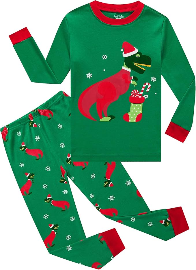 Family Feeling Little Boys Pajamas Sets 100% Cotton Long sleeve Pjs
