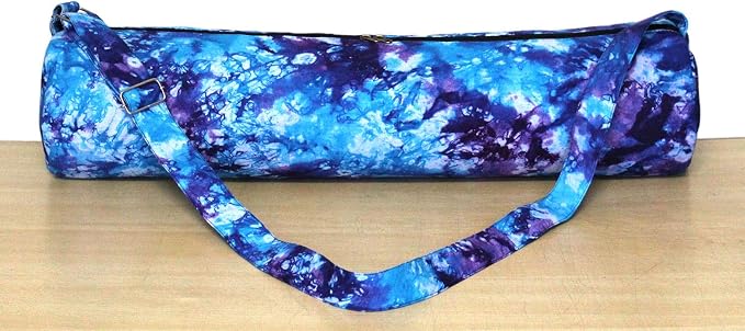 INDIAN CRAFT CASTLE ICC Yoga Mat Bag Carrier Full-Zip Exercise Yoga Mat Carry Bag for Women Men with Multi-Functional Storage Pockets and Adjustable Shoulder Strap 26X6 Inches