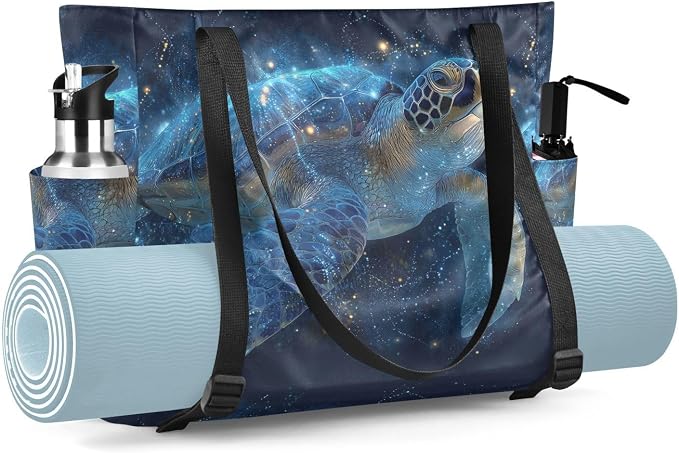 MCHIVER Yoga Bag for Women Men Large Yoga Mat Bag with Adjustable Strap Workout Bags Totes for Pilates Yoga Travel