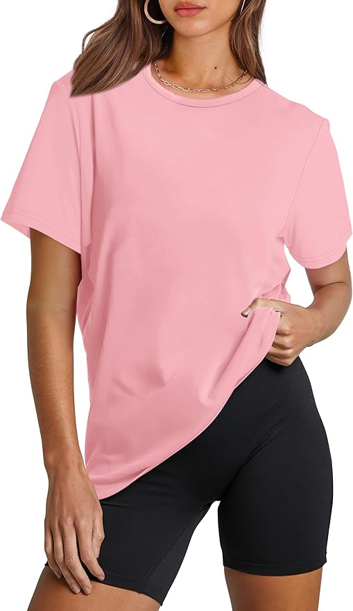 OFEEFAN Workout Tops for Women UPF 50+ Breathable Quick Dry Loose Fit T Shirt Outdoor Yoga Running Hiking Gym Tee Top