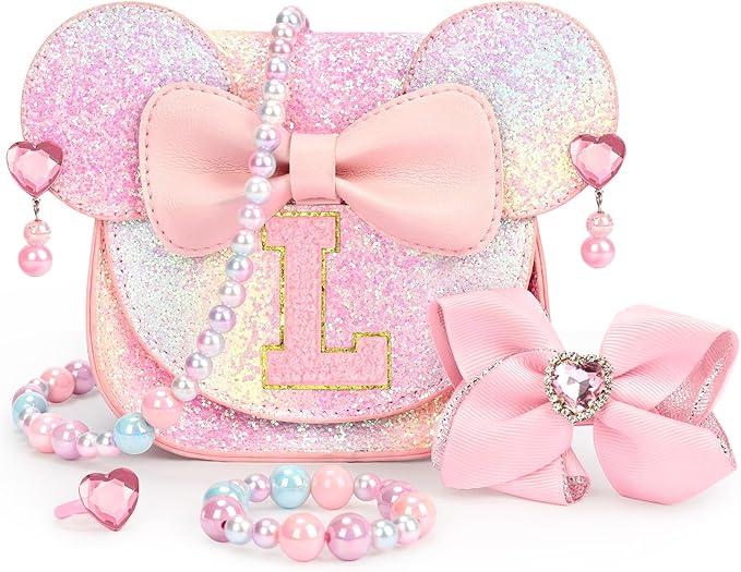 mibasies Toddler Purse Gifts for Girls: 3 Year Old Girl Gifts, Mouse Toys Purse Set