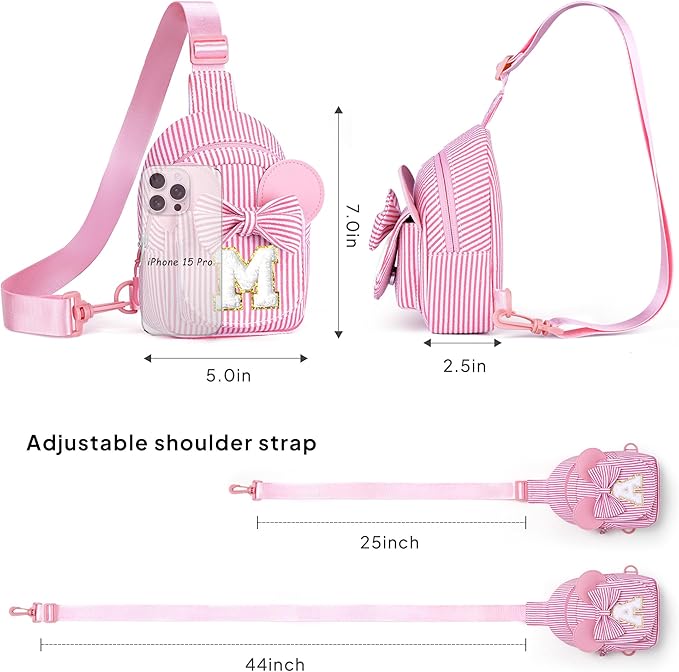 Gifts for Kids, Girls Birthday Gift Trendy Stuff | Orange Crossbody Fanny Packs for Girl Kids Cross Belt Sling Bag Kid Birthday Gifts for Sister Daughter Sister (Orange G)
