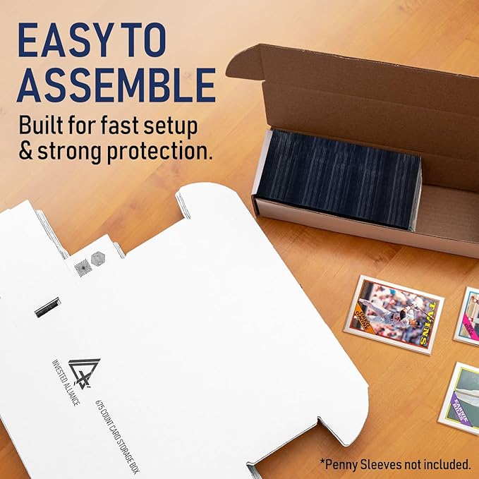 Premium Trading Card Box Storage For Sports, Baseball, Football, Basketball, MTG & TCG Collector | Baseball Card Storage Boxes & Organizer For Magic Sorter Bulk. Sports Holder For Collection.