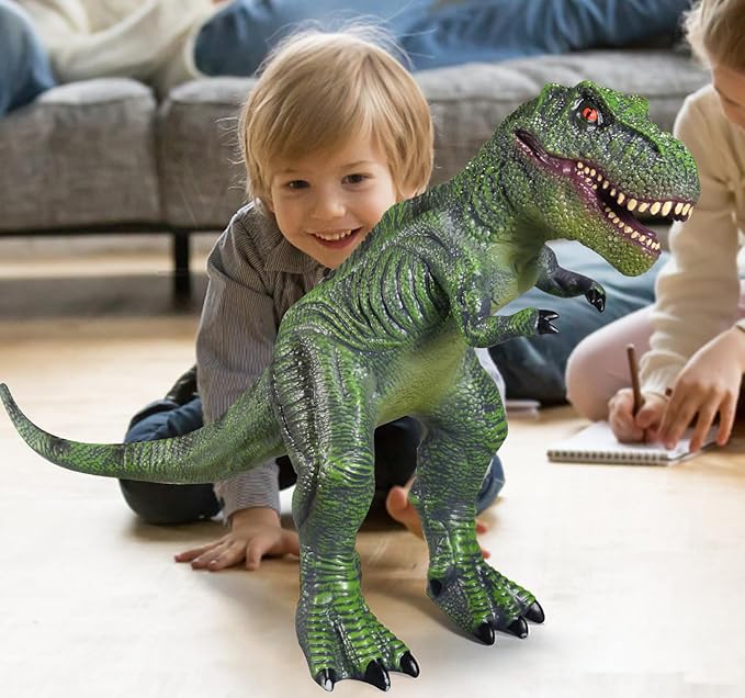 Large Dinosaur Toys- 28" Tyrannosaurus Rex Soft Dinosaur Toys for Kids 3-5, Big Inflatable Dinosaur for Boys Girls, Toddler Dinosaur Party Favors (Tyrannosaurus Rex)