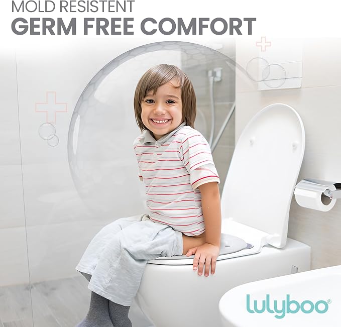 Lulyboo Non-Slip Folding Travel Potty Seat for Toddlers & Kids - Compact, Safe, Easy to Clean, Fits Most Toilets, Comfortable Design, Includes Carry Bag, Ideal for Potty Training & On-the-Go Parents
