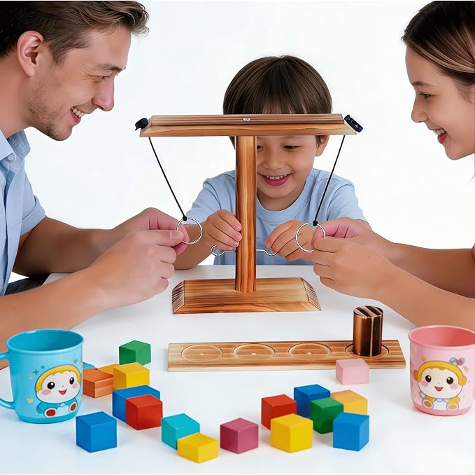Ring Toss Game, Ring Throwing Game with Shot Put, Hook and Ring Throwing Game for Adults Kids, Fun Hook and Ring Game with Ladder