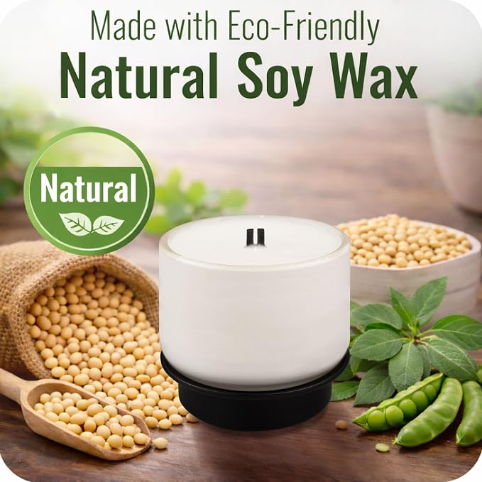 Smart Scented Candles with Remote, Natural Soy Wax with up to 35H Burn Time, Ideal for Creating a Welcoming Home Perfect for Gifting(3 Pack Gift Set)