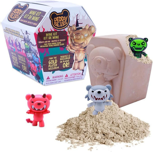 Deddy Bears Mine Kit by Just Toys – Dig & Discover Surprise Plush Toy Activity Set – Fun Sensory Kit for Kids & Collectible Bear Dig Experience